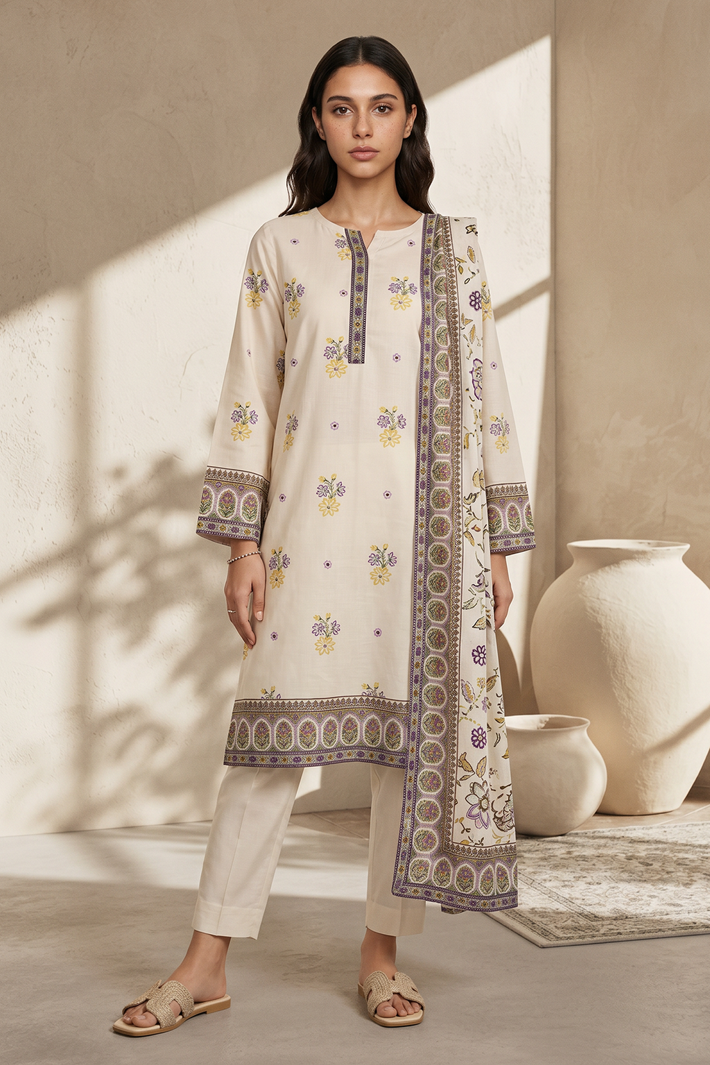 Kurta Dupatta Trouser - 2982