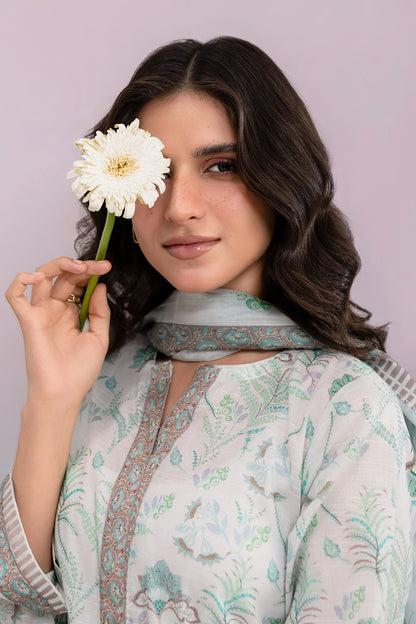 Embroidered Kurta Dupatta Trouser - 2984