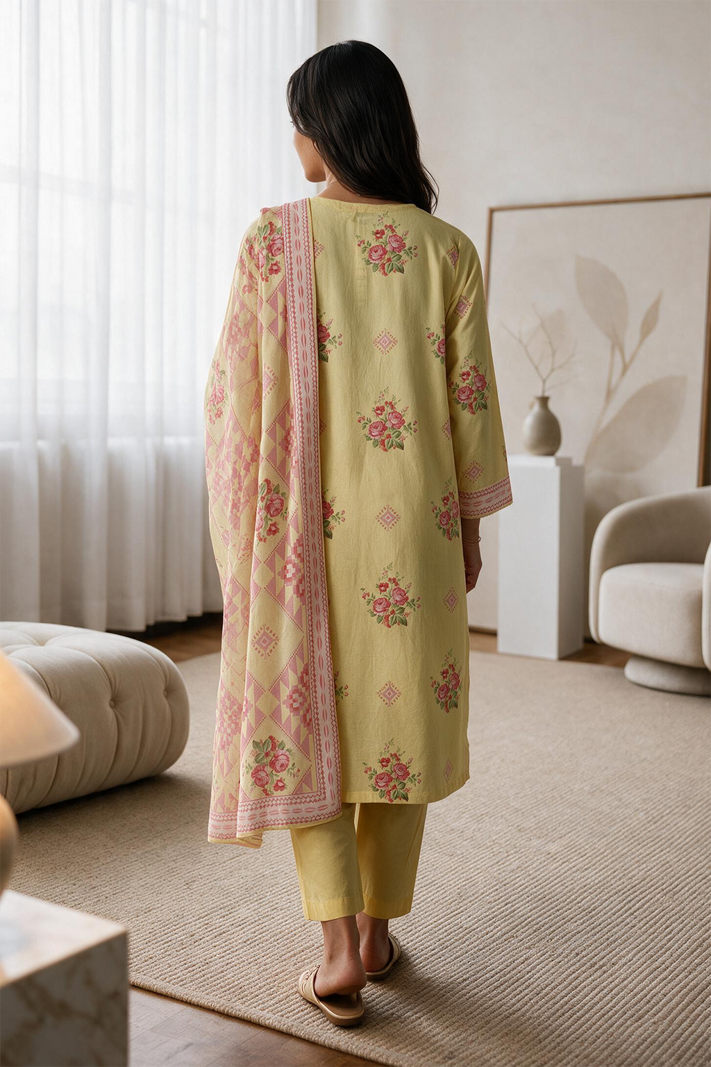 Kurta Dupatta Trouser - 2986