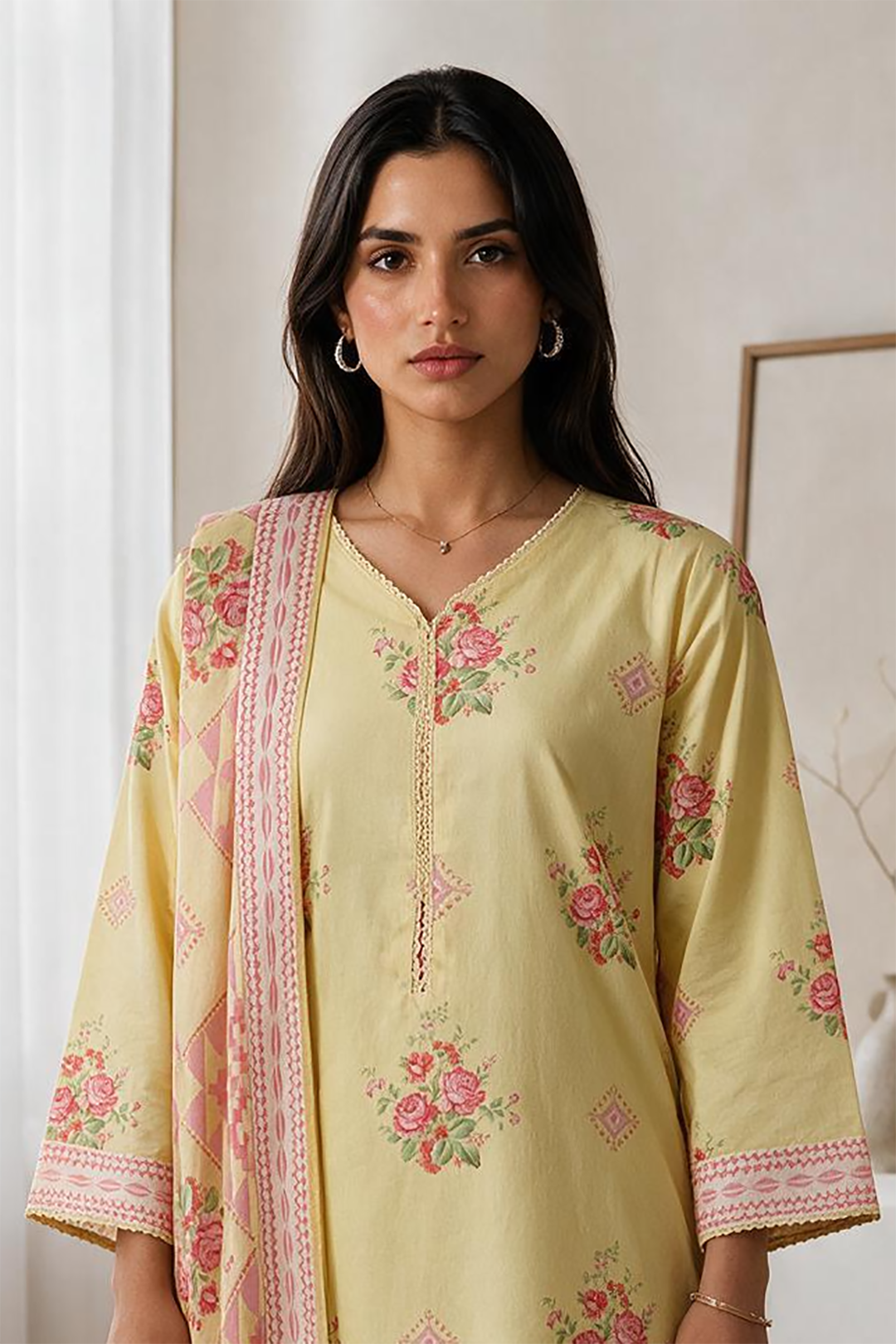 Kurta Dupatta Trouser - 2986