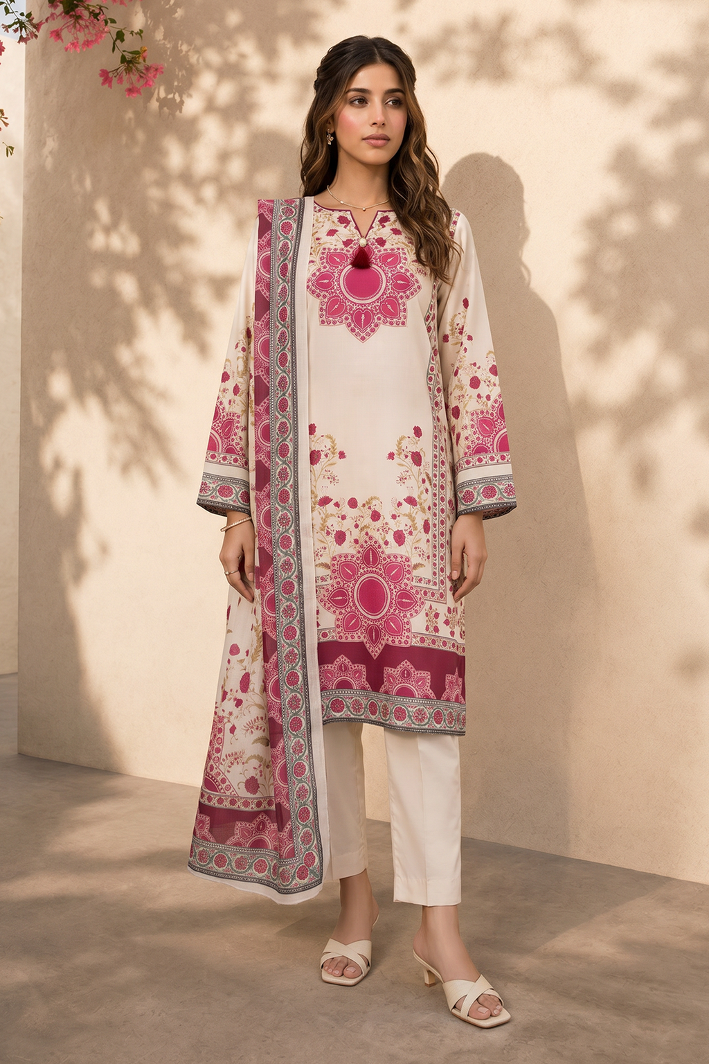 Kurta Dupatta Trouser - 2987