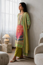 Embroidered Kurta Dupatta Trouser - 2990