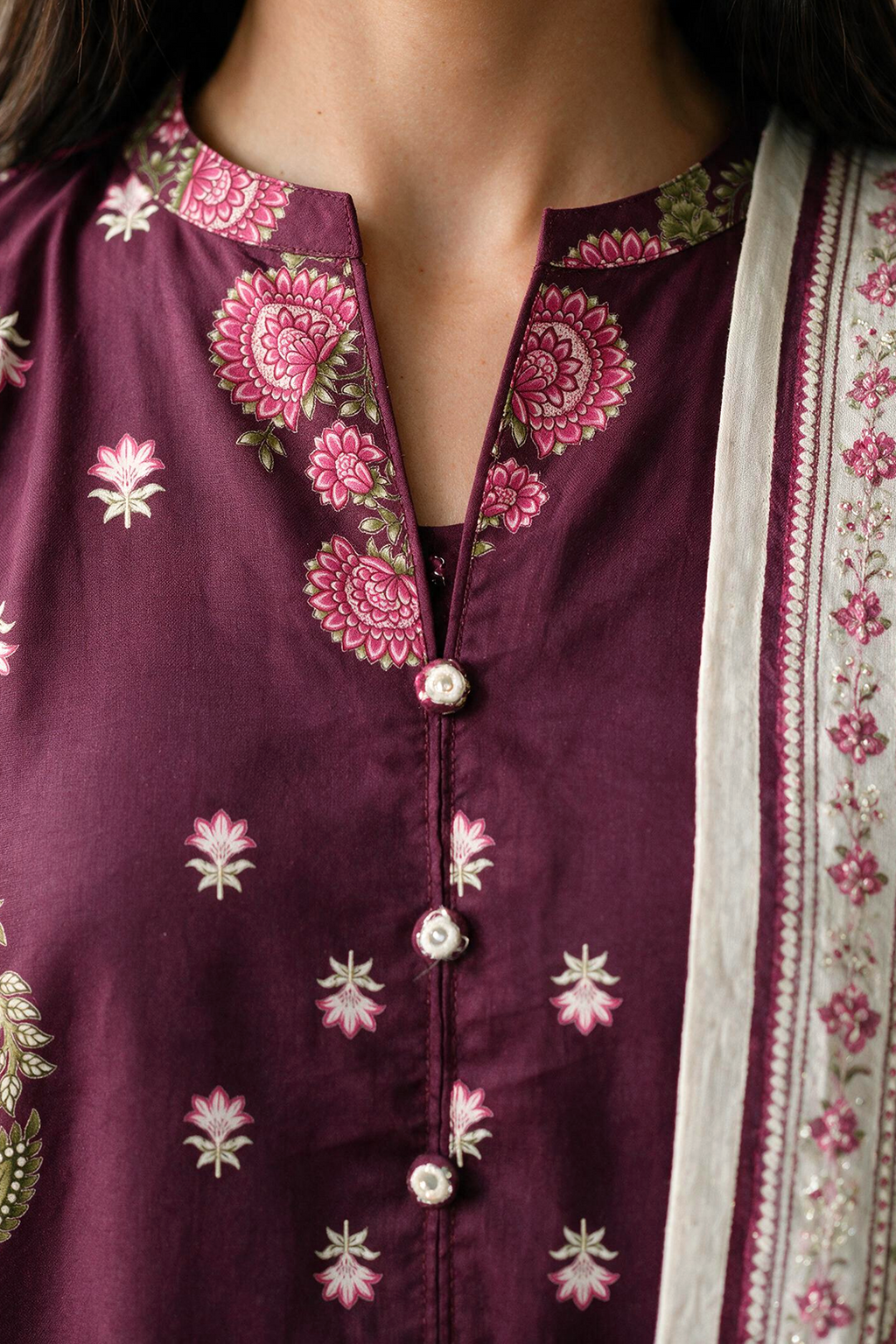 Embroidered Kurta Dupatta Trouser - 2993