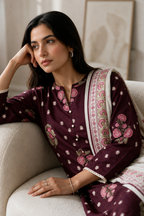 Embroidered Kurta Dupatta Trouser - 2993