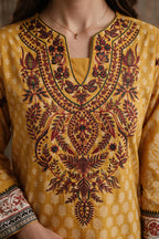 Embroidered Kurta Dupatta Trouser - 2998