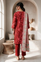 Embroidered Kurta Dupatta Trouser - 3005