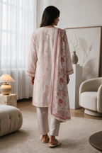 Embroidered Kurta Dupatta Trouser - 3008
