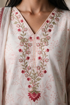 Embroidered Kurta Dupatta Trouser - 3008