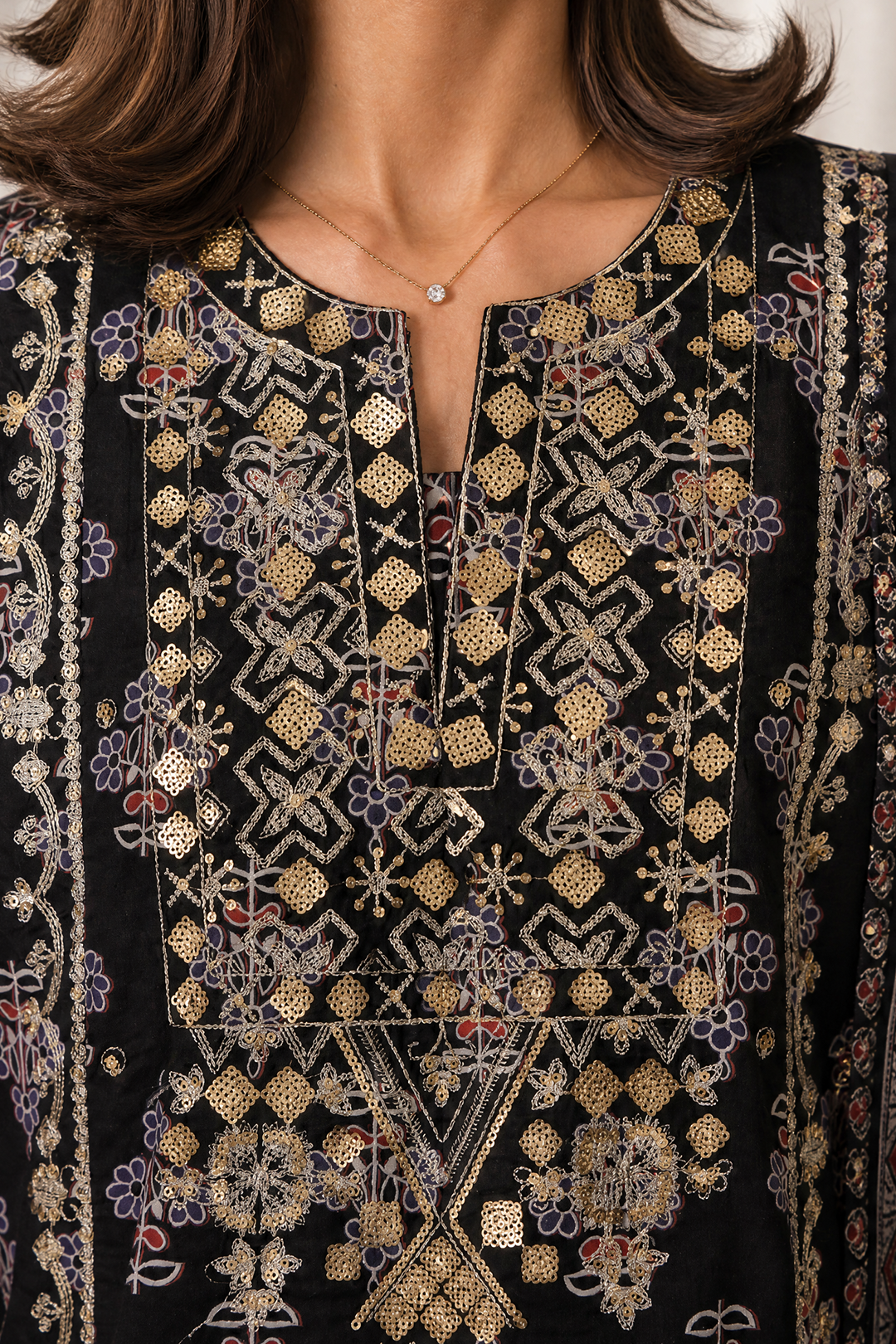 Embroidered Kurta Dupatta Trouser - 3011