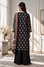 Embroidered Kurta Dupatta Trouser - 3011