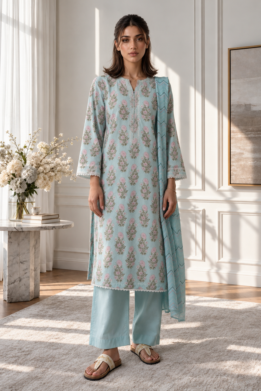 Kurta Dupatta Trouser - 3012