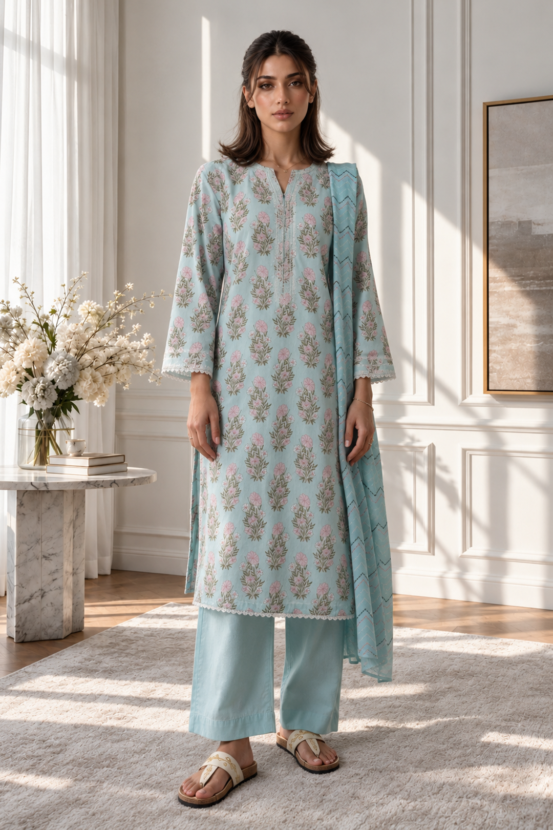 Kurta Dupatta Trouser - 3012