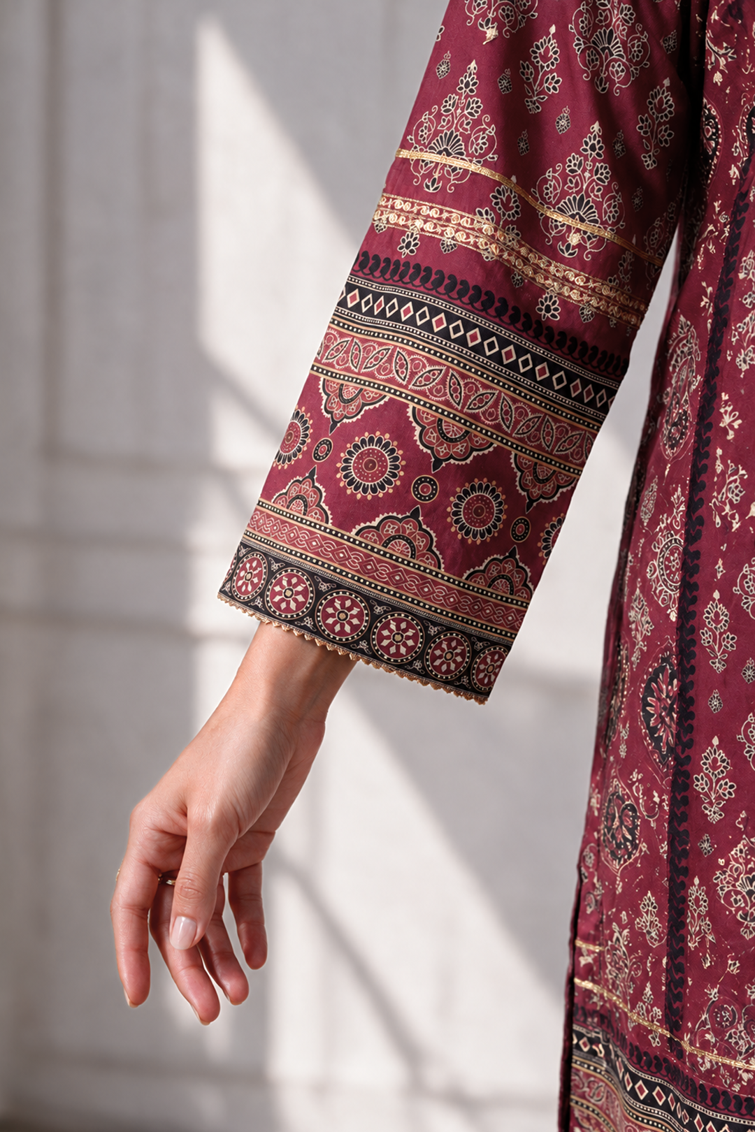 Embroidered Kurta Dupatta Trouser - 3013