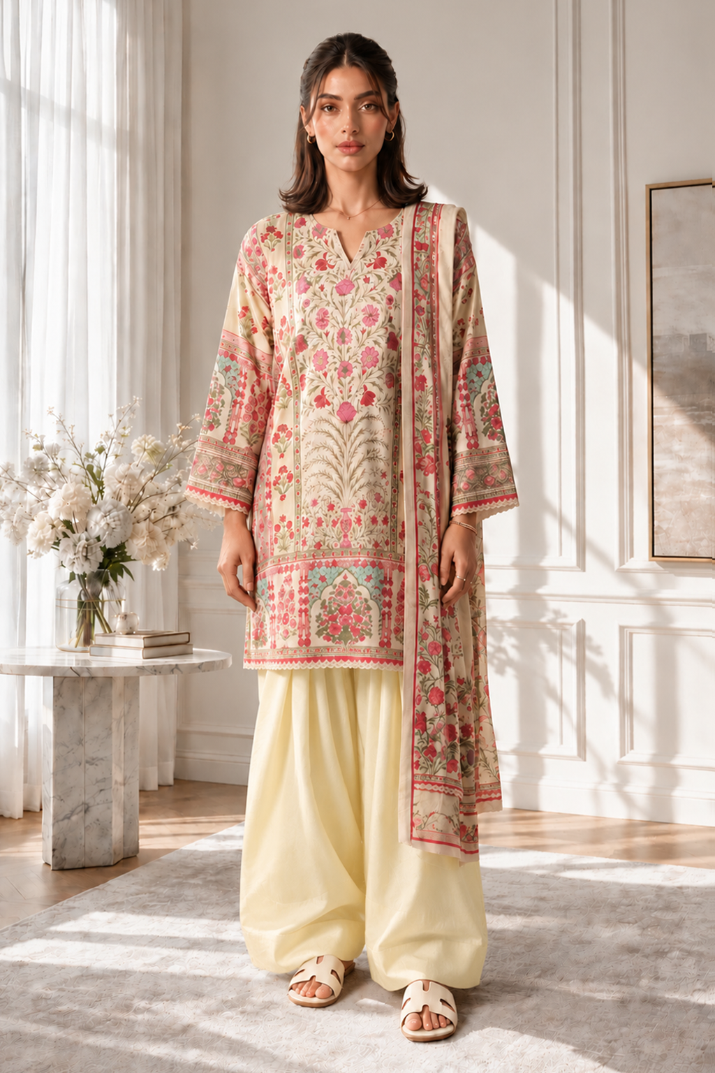 Kurta Dupatta Trouser - 3145