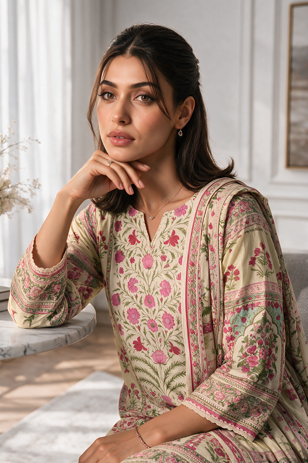 Kurta Dupatta Trouser - 3145