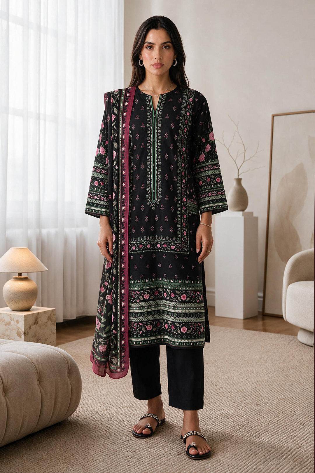 Kurta Dupatta Trouser - 3165
