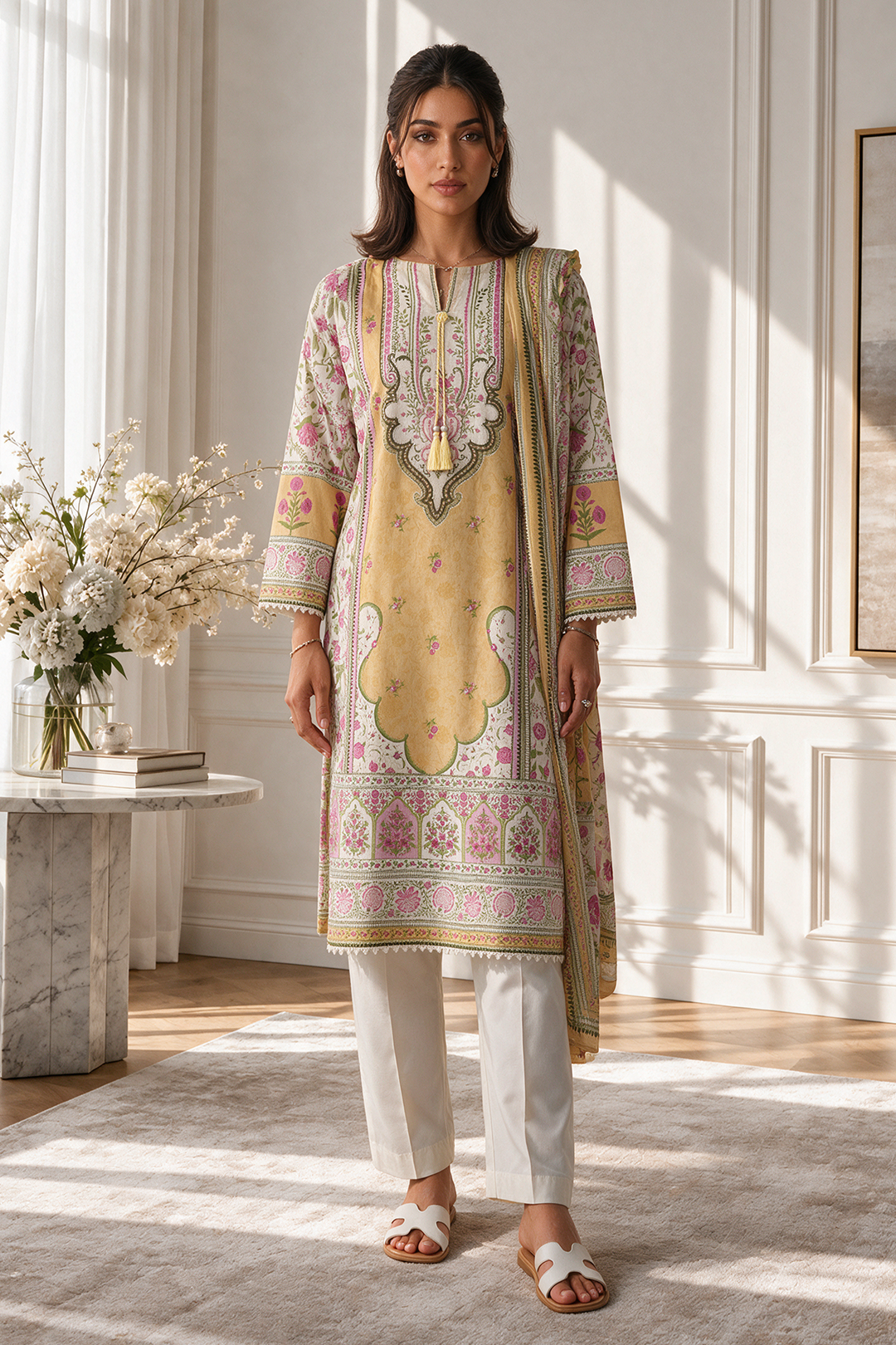 Kurta Dupatta Trouser - 3167