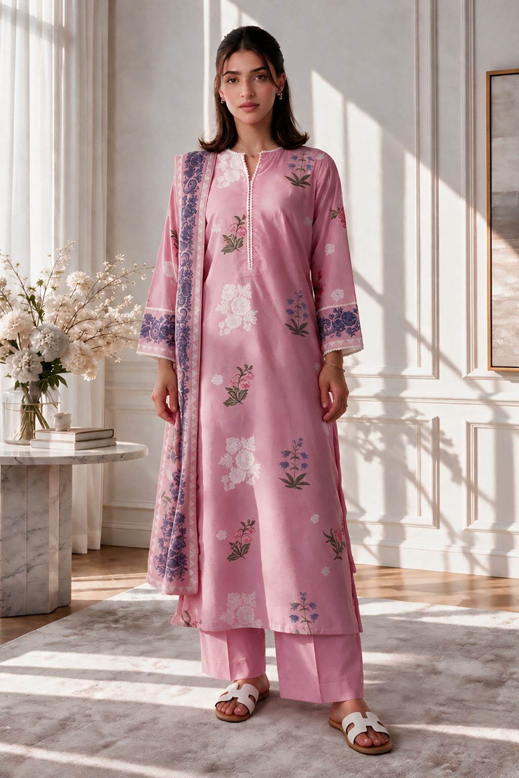 Kurta Dupatta Trouser - 3176