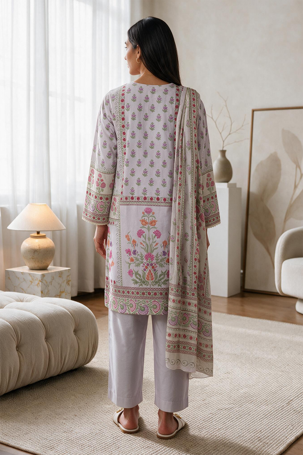 Kurta Dupatta Trouser - 3179