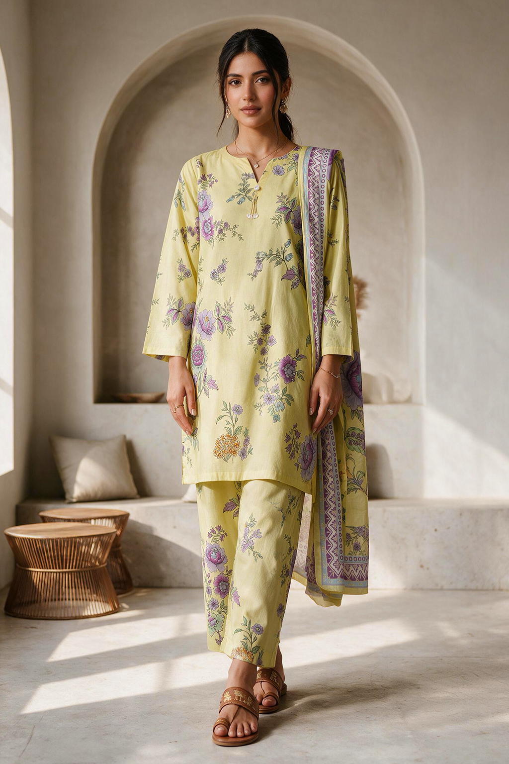 Kurta Dupatta Trouser - 3181