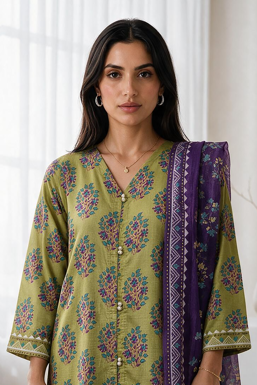 Kurta Dupatta Trouser - 3182