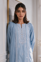 Embroidered Kurta Dupatta Trouser - 3214