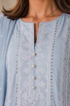 Embroidered Kurta Dupatta Trouser - 3214