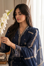 Embroidered Kurta Dupatta Trouser - 3217