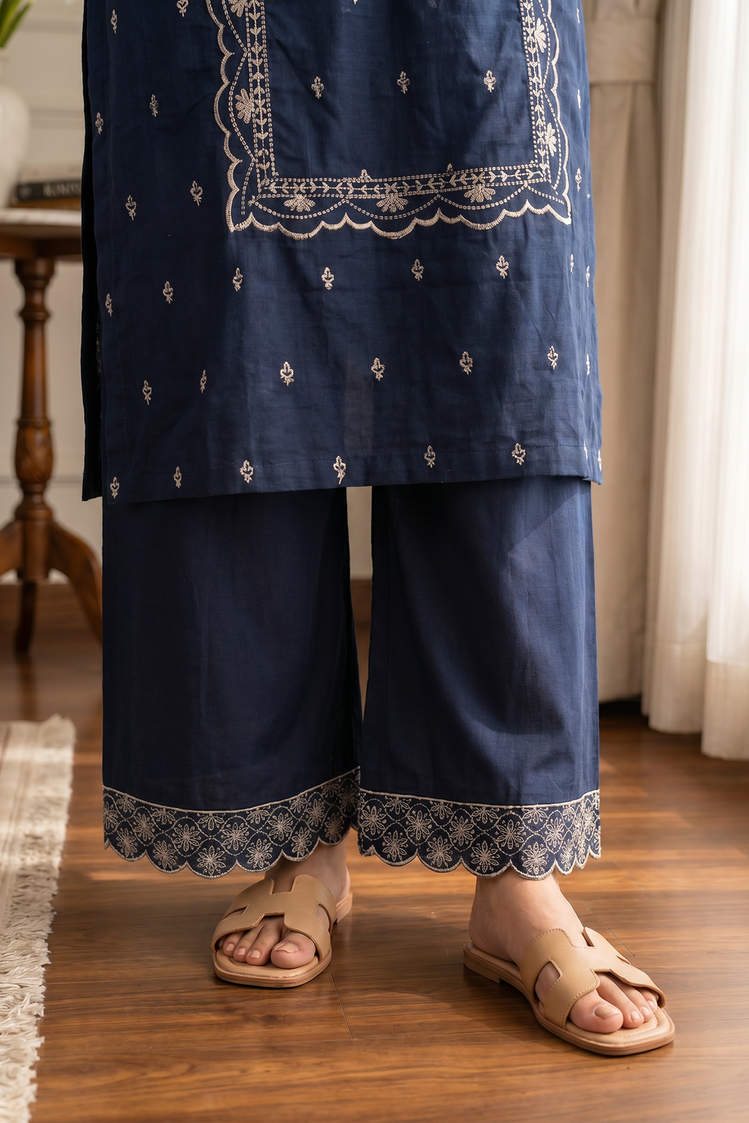 Embroidered Kurta Dupatta Trouser - 3217