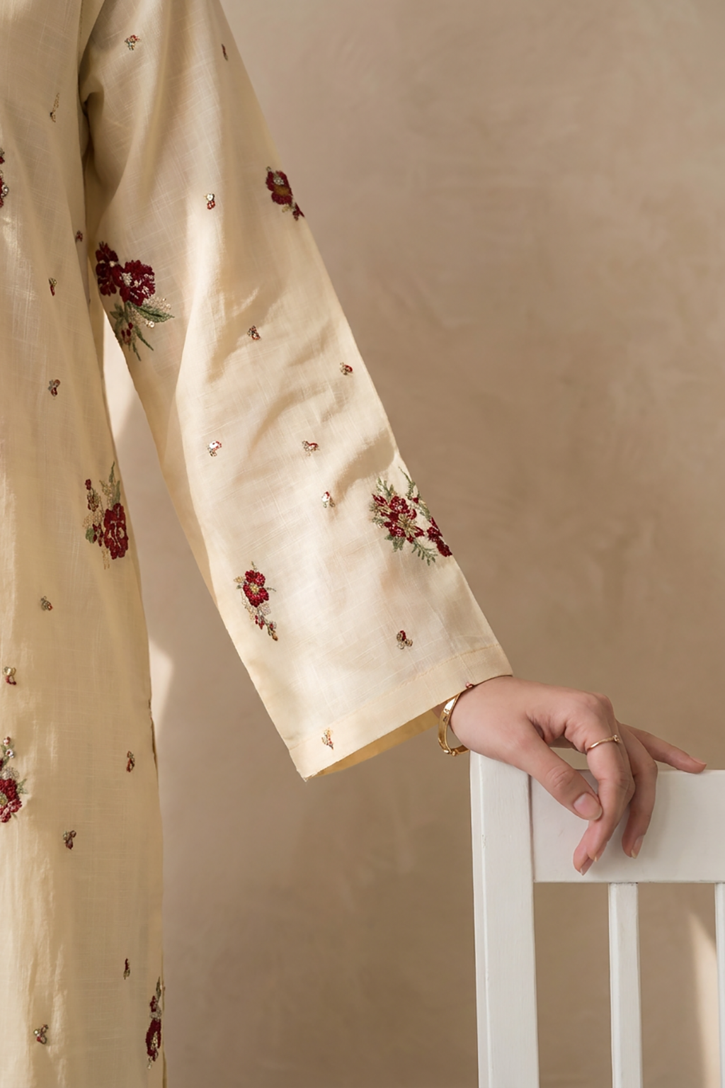 Embroidered Kurta Dupatta Trouser - 3220