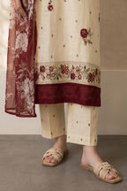 Embroidered Kurta Dupatta Trouser - 3220