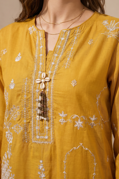 Embroidered Kurta Dupatta Trouser - 3226