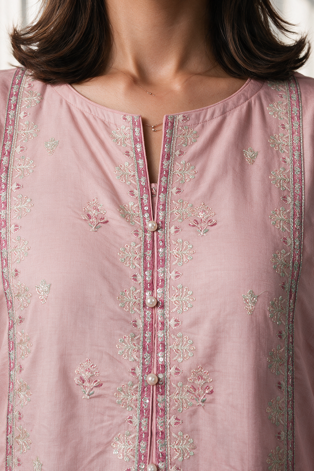 Embroidered Kurta Dupatta Trouser - 3249
