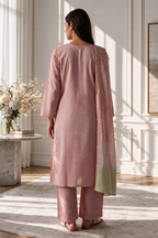 Embroidered Kurta Dupatta Trouser - 3249