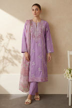 Embroidered Kurta Dupatta Trouser - 3251