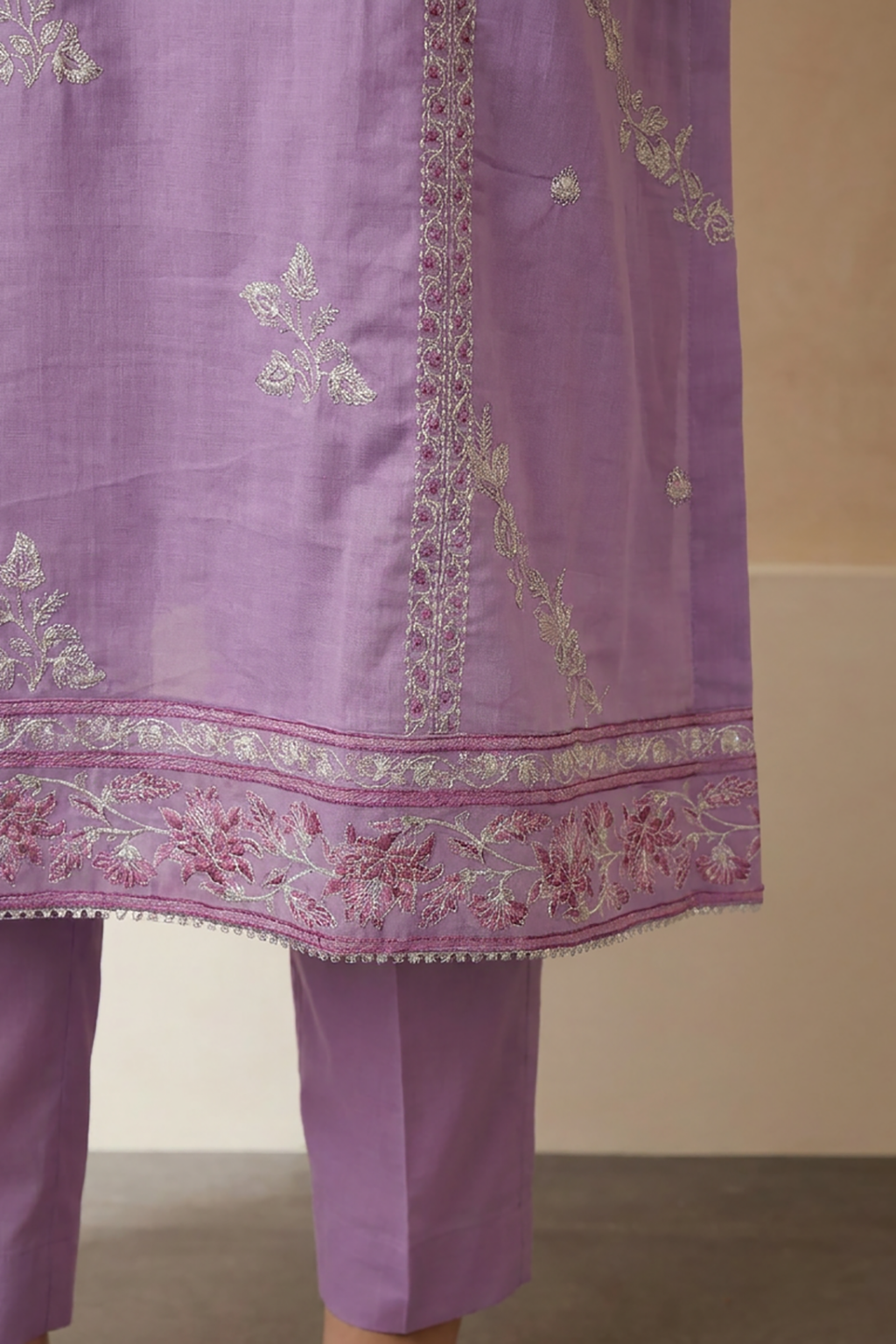 Embroidered Kurta Dupatta Trouser - 3251