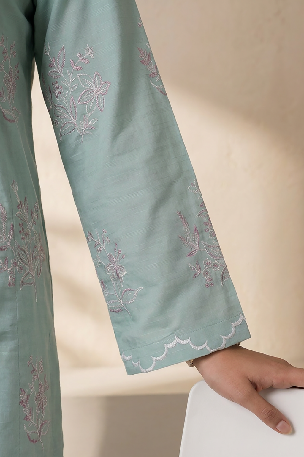 Embroidered Kurta Dupatta Trouser - 3257