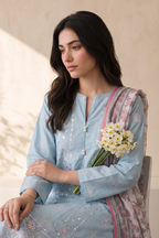 Embroidered Kurta Dupatta Trouser - 3260