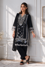 Embroidered Kurta Dupatta Trouser - 3276
