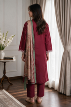 Embroidered Kurta Dupatta Trouser - 3278