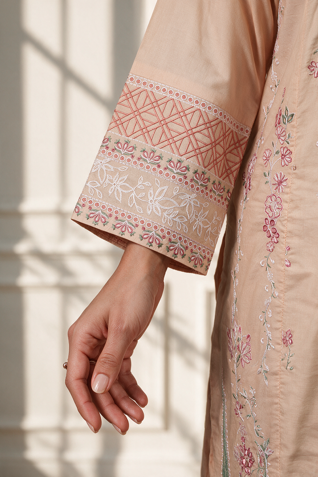 Embroidered Kurta Dupatta Trouser - 3282