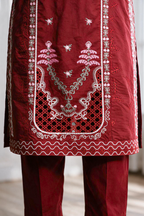 Embroidered Kurta Dupatta Trouser - 3284