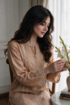 Embroidered Kurta Dupatta Trouser - 3287