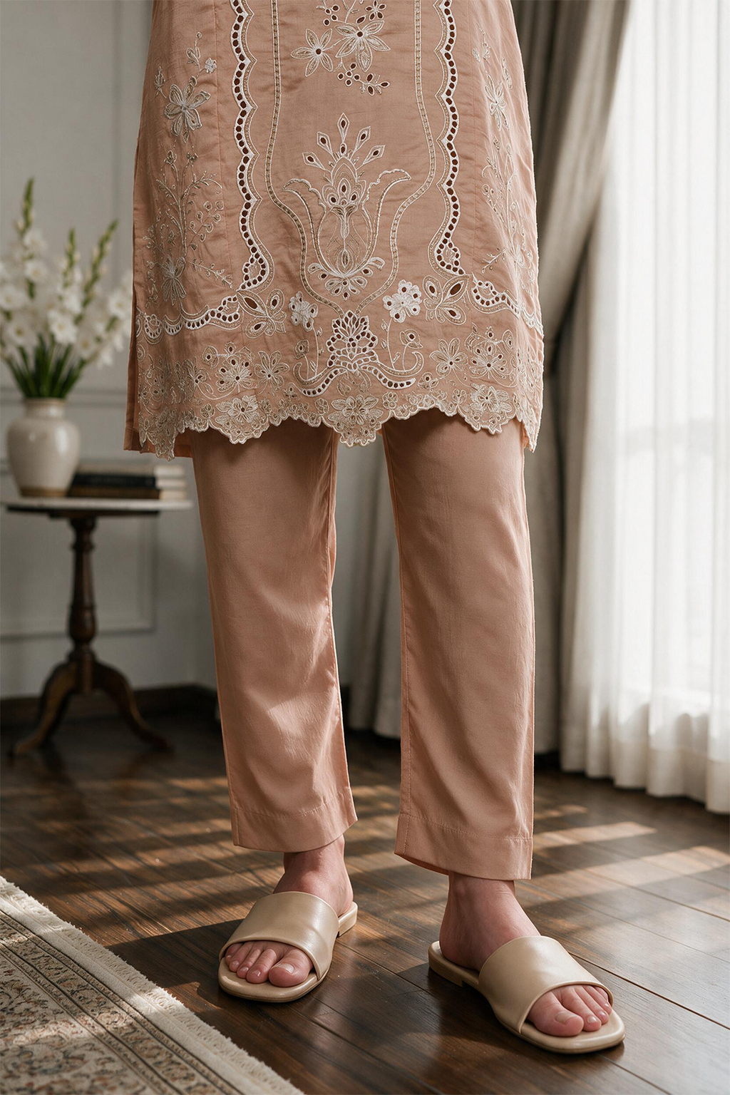 Embroidered Kurta Dupatta Trouser - 3287