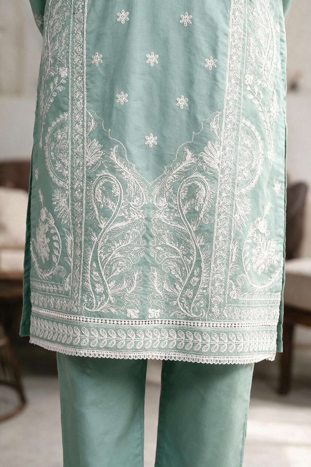 Embroidered Kurta Dupatta Trouser - 3307