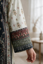 Embroidered Kurta Dupatta Trouser - 3313