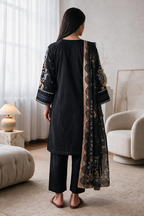 Embroidered Kurta Dupatta Trouser - 3364