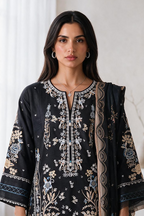 Embroidered Kurta Dupatta Trouser - 3364