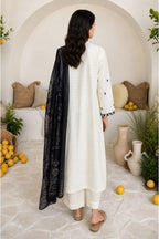 Embroidered Kurta Dupatta Trouser - 3360