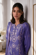 Embroidered Kurta Dupatta Trouser - 3361